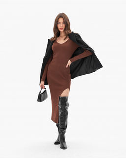 Платье Сьюзен (коричневый) - Nadi bordo фото 6