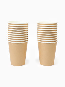 Посуда бумажная одноразовая «Крафт», 20 персон