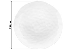 Тарелка 25,8*25,8*2 см Консонанс белая глянец - Elan gallery фото 2