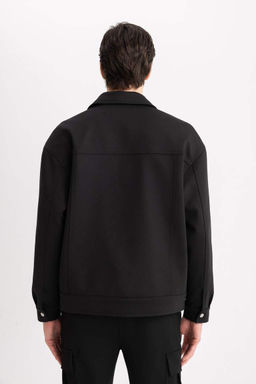 Куртка-поло с воротником-поло Relax Fit Пальто - Defacto фото 10