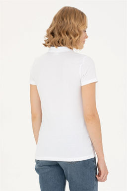 Женская белая футболка Неожиданная скидка в корзине Неожиданная скидка в корзине - U.s. polo assn фото 5