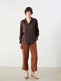 Oversize Saten Kad?n G?mlek