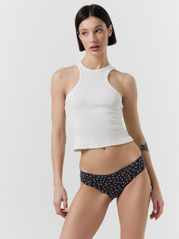 Цена за 2 штуки! ТРУСЫ ЖЕНСКИЕ цветочки на антраците 412404