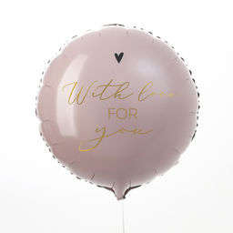 Цена за 3 шт. Воздушный шар фольгированный 18" With love for you, с подложкой