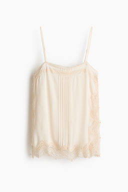 Top de tirantes con ribetes de encaje - H&m фото 2