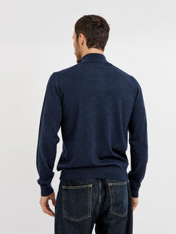 водолазка мужская базовая из шерсти с молнией - Glenfield фото 9