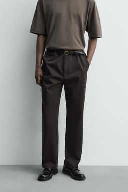 REGULAR FIT CHINO TROUSERS - Zara фото 12
