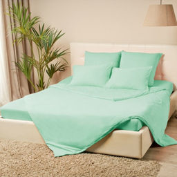 Простыня на резинке Купу-купу, 160х200х20 см, ментол, трикотаж