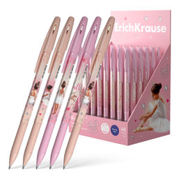 Цена за 48 шт. Ручка шариковая ErichKrause R-301 Stick&Grip Pointes 0.7, цвет чернил синий (в коробке-дисплее по 48 шт.)