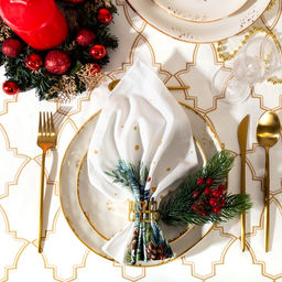 Набор салфеток сервировочных «Этель» Christmas bells, 40×40 см - 4 шт., 100% хлопок 100%, саржа 190 г/м²