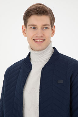 Мужской темно-синий вязаный кардиган - U.s. polo assn фото 9