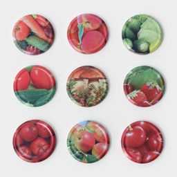 Цена за 40 шт. Крышка для консервирования «Элитная», ТО-89 мм, жесть, винтовая, лак, литография, фасовка 20 шт., МИКС