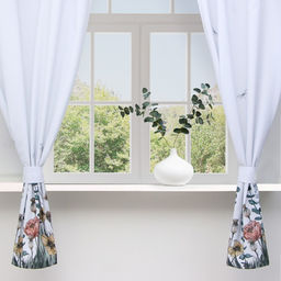 Комплект штор для кухни с подхватами Этель Kitchen collection, 145?180 см-2 шт., 100% п/э