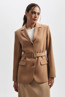 Жакет прямого кроя со съемным поясом - Mollis фото 3