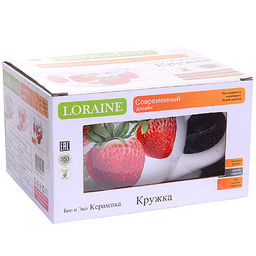 28158 Кружка-супница 550мл Клубника доломит LR (х36) - Mayer&boch фото 2