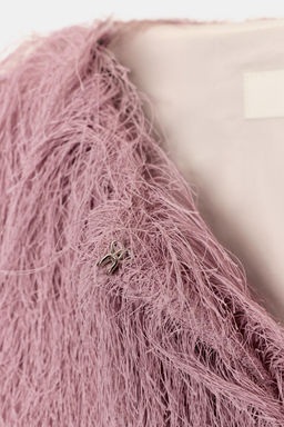 FRINGED BOMBER JACKET - Zara фото 18