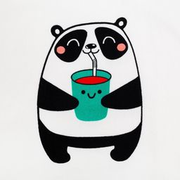 Полотенце-пончо детское махровое Крошка Я Панда 60х120см, 100% хлопок, 300гр/м2  фото 20