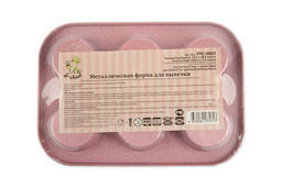 Форма металлическая S-CHIEF FPC-0043 для кексов, маффинов, капкейков 26.5 х 18.8 см