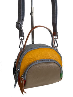 Женская сумка из натуральной кожи мультицвет