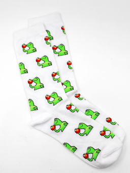 Носки р.40-45 Лягушка с чаем - Krumpy фото 3