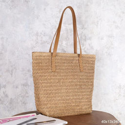 Сумка плетеная 40x33x27 / DW-13 /уп 1/коричневая