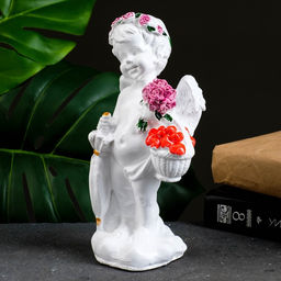 Фигура гипс Ангел с зонтиком, 22?10 см