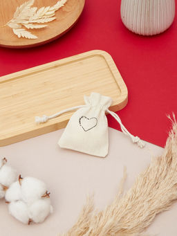 Цена за 50 шт. Мешочек подарочный Нежность лён, 7?9 см, бежевый