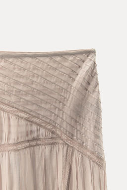 LACE PLEATED SKIRT - Zara фото 5