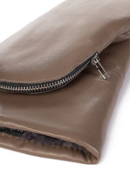 Рукавицы женские н/м крол IS129 l.taupe - Eleganzza фото 6