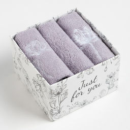 Набор полотенец Этель Flowers 30х30 см-3шт, 100% хлопок 340 г/м2  фото 7