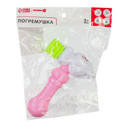 Погремушка - пищалка Белочка - молоточек, цвет МИКС, Крошка Я  фото 8