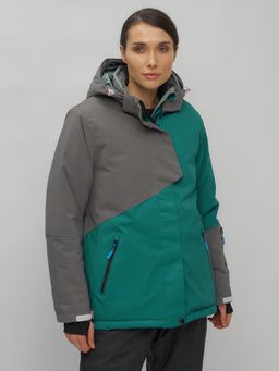 Горнолыжный костюм женский большого размера темно-зеленого цвета 02278TZ - Chunmai фото 10