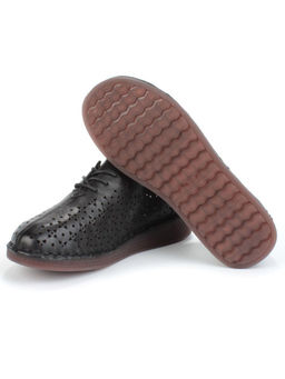 03-5006-1 BLACK Полуботинки женские (натуральная кожа) - Фабричный китай фото 13