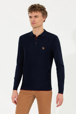 Мужской темно-синий свитер Неожиданная скидка в корзине - U.s. polo assn фото 3