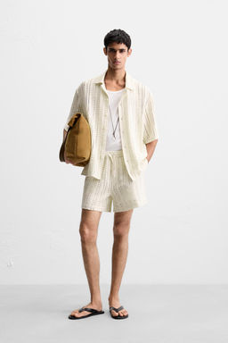 CROCHET TEXTURED SHIRT