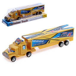 Грузовик инерционный Тягач, цвет жёлтый