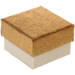 Цена за 12 шт. Коробка подарочная "Блеск" 4*4*3 см, Золото