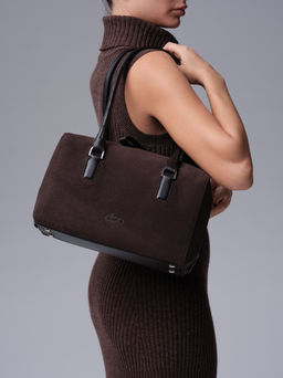 Замшевая сумка Cube DBR 31333 темно-коричневый фото 2