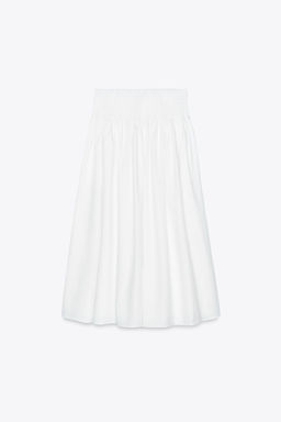 POPLIN MIDI SKIRT - Zara фото 11