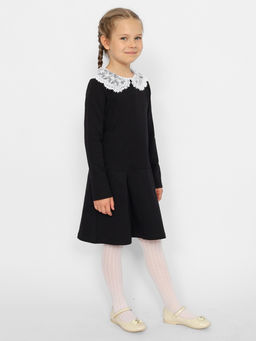 CRB wear/CWJG 63612-22 Платье для девочки,черный/Ex.Cherubino  фото 3
