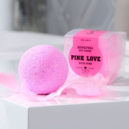 Бомбочка для ванны, ягодный аромат, 130 г, PINK-LOVE - Beauty fox фото 8