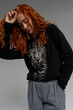 8513 Футболка с длинным рукавом женская