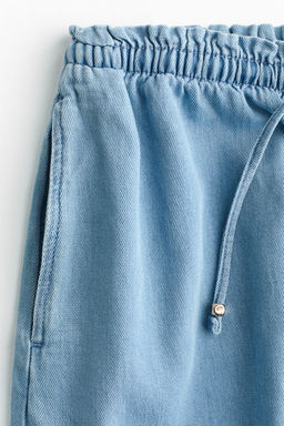 Pantal?n corto en denim con cord?n de ajuste - H&m фото 7