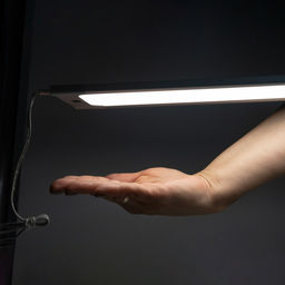 ULI-F42-7,5W/RGB/RC/DIM SENSOR IP20 SILVER Панель линейная светодиодная ультратонкая, с бесконтактным выключателем, диммер, пульт ду. 460х120х11мм. 260Lm. Серебристый. ТМ Uniel