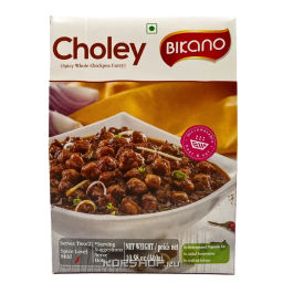 Готовое индийское блюдо Нут с пряностями в соусе карри Choley Bikano, Индия, 300 г Акция