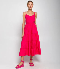 Сарафан #КТ1509, фуксия