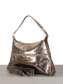 LACCOMA сумка Q3316-бронзовый натуральная кожа полиэстер  фото 2