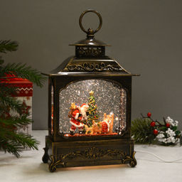 Светильник настольный новогодний 18х8х30 см Дед мороз / NG206-1 /уп 8/ музыкальный - Галеонтрейд фото 5