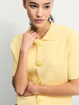 Кардиган из вискозы с декоративными пуговицами / Zarina