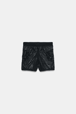 SHORTS PUNTO CALADO / Negro - Zara фото 10